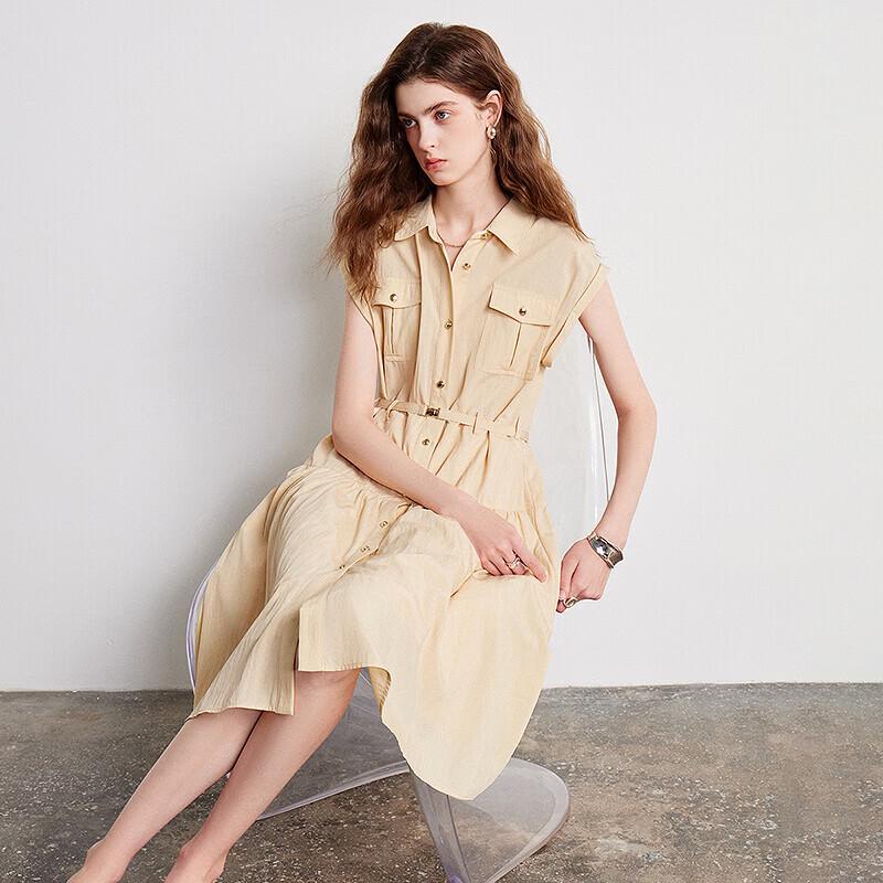 Chuyu Cotton Blend Layered Polo Shirt Dress