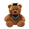 Cute Graduation Dr. Ji Hat Teddy Bear Doll Plush Toy Doll Graduation Souvenir Gift Doctor Bear