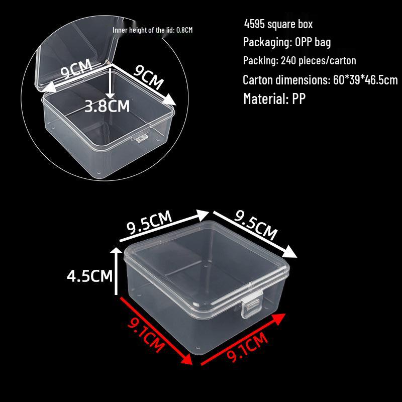 Cutie de depozitare și afișare pentru feronerie din plastic transparent