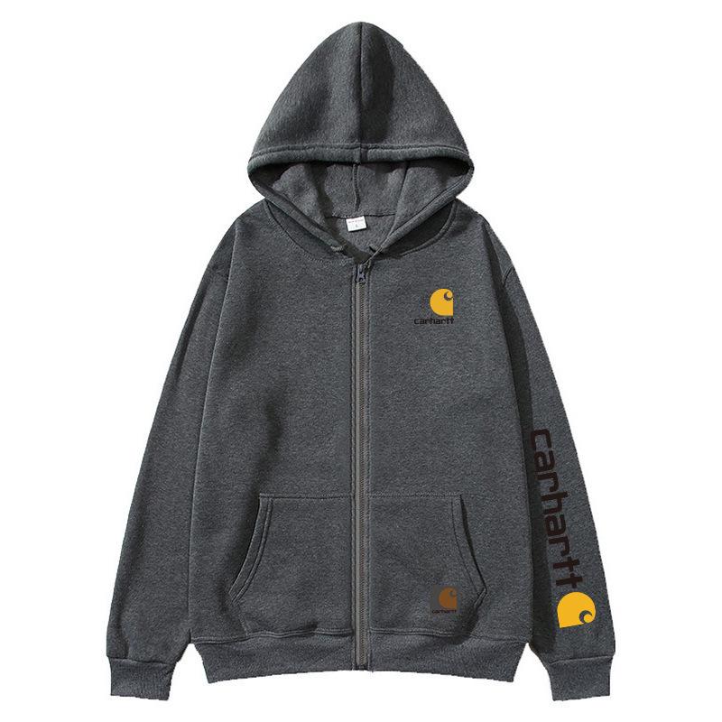 Carhartt Print Reißverschluss Hoodie für Damen & Herren: Trendige Herbst-/Winter-Oberbekleidung