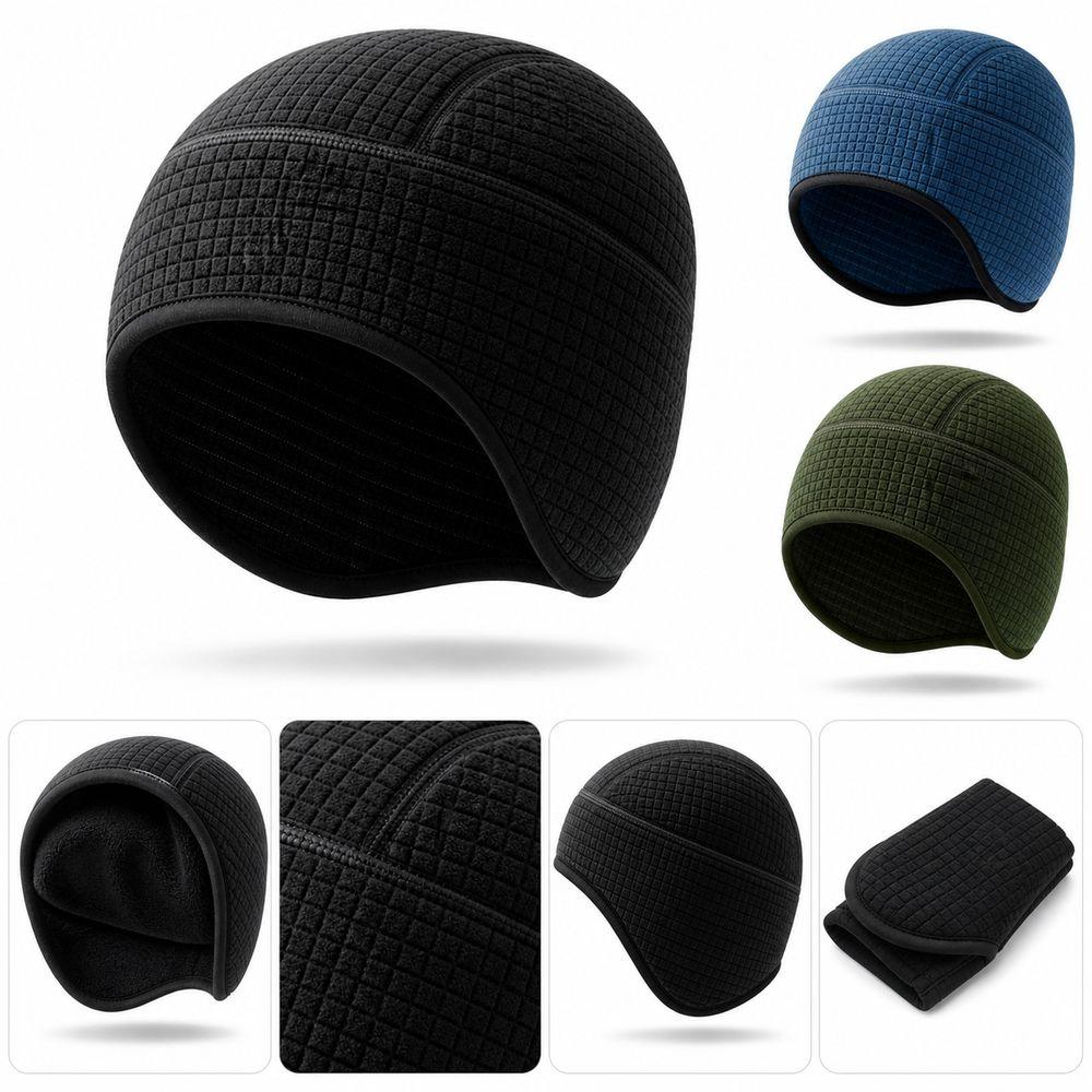 Double Layer Winter Beanie Ear Coverage Thermal Skull Cap New Ear Flap Beanie Men and Women