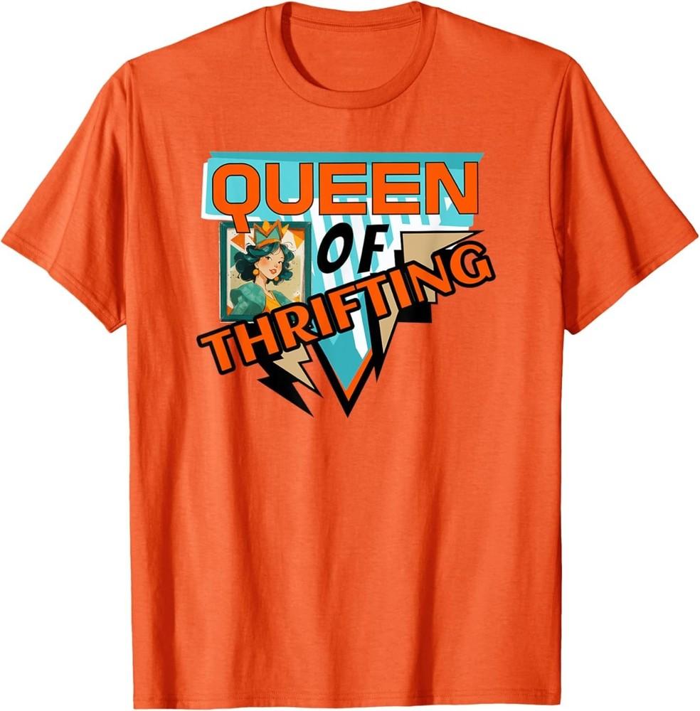 

Queen of Thrifting Vintage Thrift Retro Shopping T-Shirt M