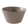 Retro Style Vertical Pattern Hat Bowl Matte Texture Ceramic Bowl Rice Bowl Nordic Style Household Tableware Small Soup Bowl Noodle Bowl