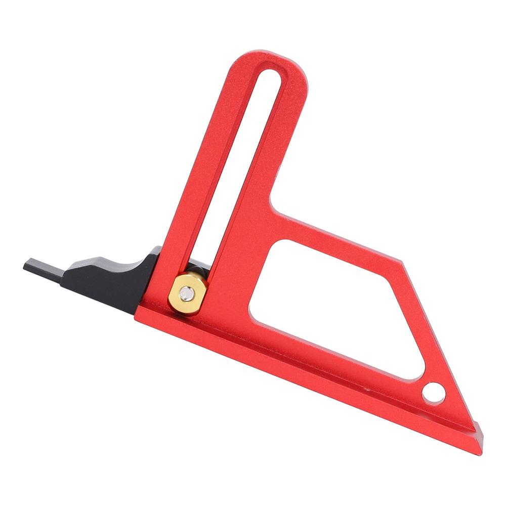 45 Degree Angle Woodworking Height Gauge Depth Measuring Ruler  for Table Saw and Drill Press