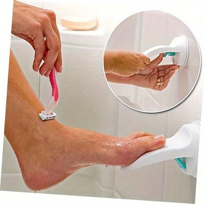 Saugnapfpedal für Badezimmer, Dusche, Badewanne, Fußpedal, Fußstütze für Zuhause, Rasierbein, Tritthilfe, Griffhalter, Pedal, Tritt mit Saugnapf, rutschfestes Fußpedal, Füße waschen