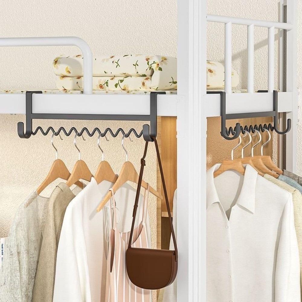 Wave Shape Bunk Bed Hanging Hook Punch Free Over Bed Rail Hanger Dorm Storage Hook  Dorm Storage