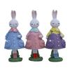 Elegant Rabbit With Dress Display Piece Easter Party Supplies Seasonal Home Accent Suitable For Various Interior Styles
