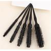 5pcs/set Black Aluminum Tube Hair Brush Comb Curly Round Hair Comb Professional Hairdresser Comb Salon Barber Styling Tool