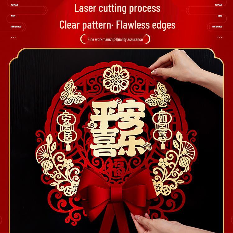 Dekorationsset für die Einweihungsfeier: Türaufkleber & Anhänger für Einweihung