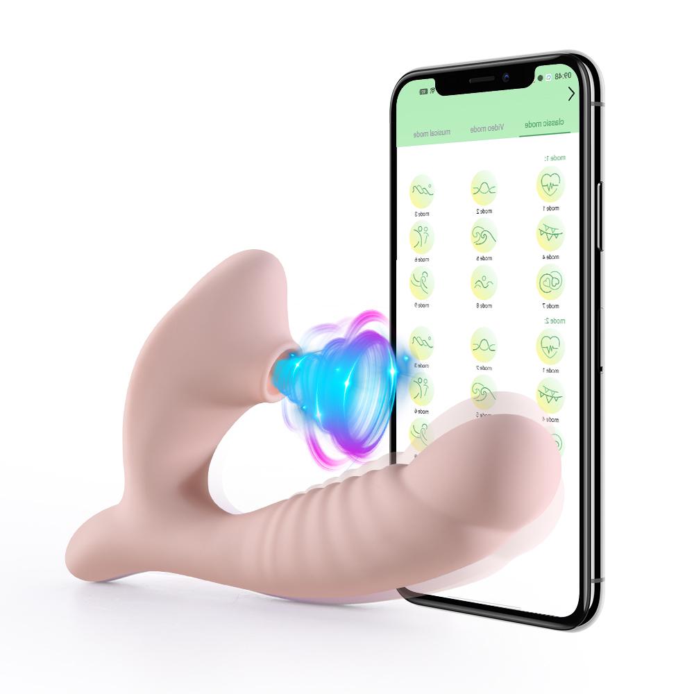 APP Wireless Bluetooth Sucking Vibrator for Women Clitoris Stimulator G Spot Massage Vibrators Dildo Vagina Sex Toys for Adults