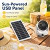 2W/4W/6W/8W Solar Panel Charger 5V Outdoor Solar Charger USB Solar Charger Panel  Electric Fan