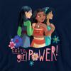 Disney Princess Childrens/Kids Extra Girl Power! Mulan Moana Jasmine Pullover Hoodie