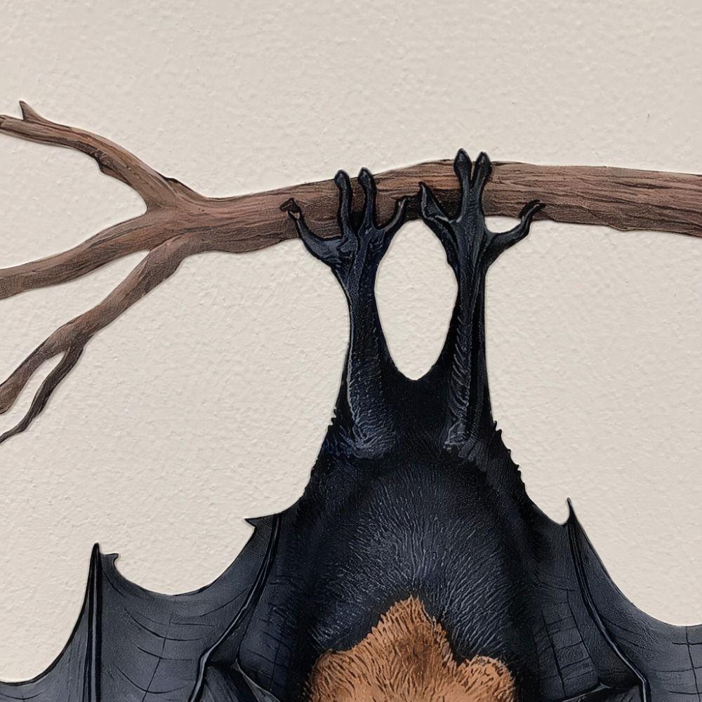 Iron Halloween Bat Decoration Simulation Animal Bat Pendant Bat Decorative Plate Garden Decoration