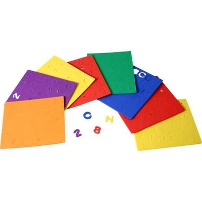 Foam Sheet Letters and Numbers Set - KIDDICRAFT - Assortment of 260 Pieces - Thickness 2 Mm