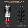 2 in 1 Rotating Electric Hair Straightener Brush Hair Curler Hair Dryer Brush Hot Air Comb Negative Ion Hair Styler Comb