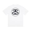 Camiseta de Algodón Unisex de Corte Holgado con Estampado de Letras Camiseta Casual de Manga Corta para Adolescentes y Adultos