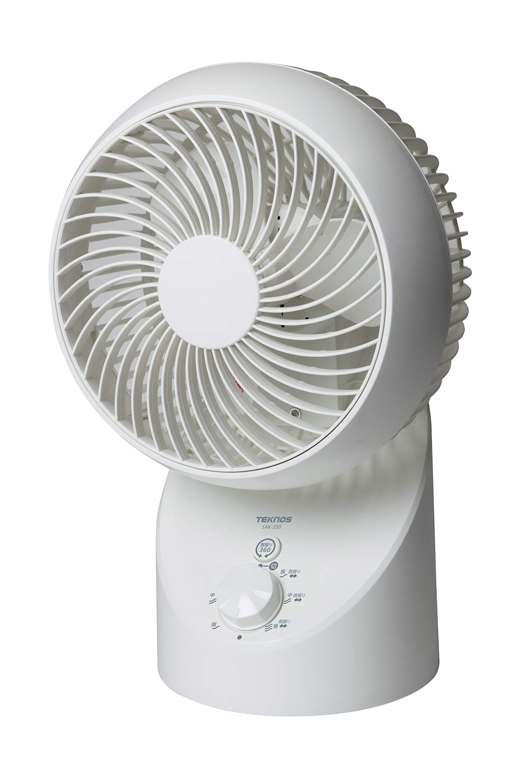 

TEKNOS 18cm Circulator with 3D Oscillating Mechanism and AC Motor, White, SAK-330