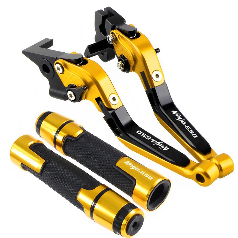 For NINJA 650 ABS 650R Ninja650 KRT 2017-2022 Motorcycle CNC Foldable Extendable Brakes clutch lever Handlebar handle kit