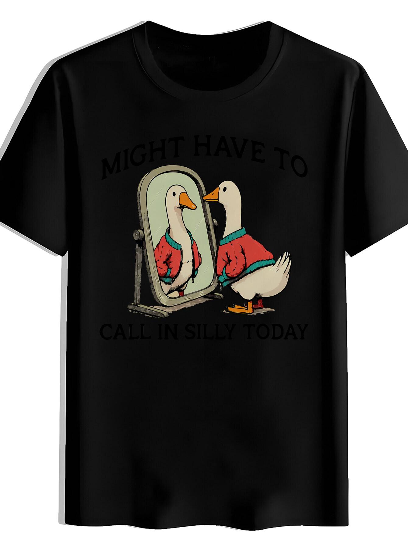 T-shirt A Trendy Short-Sleeve with a Fun Graphic Print XXXL