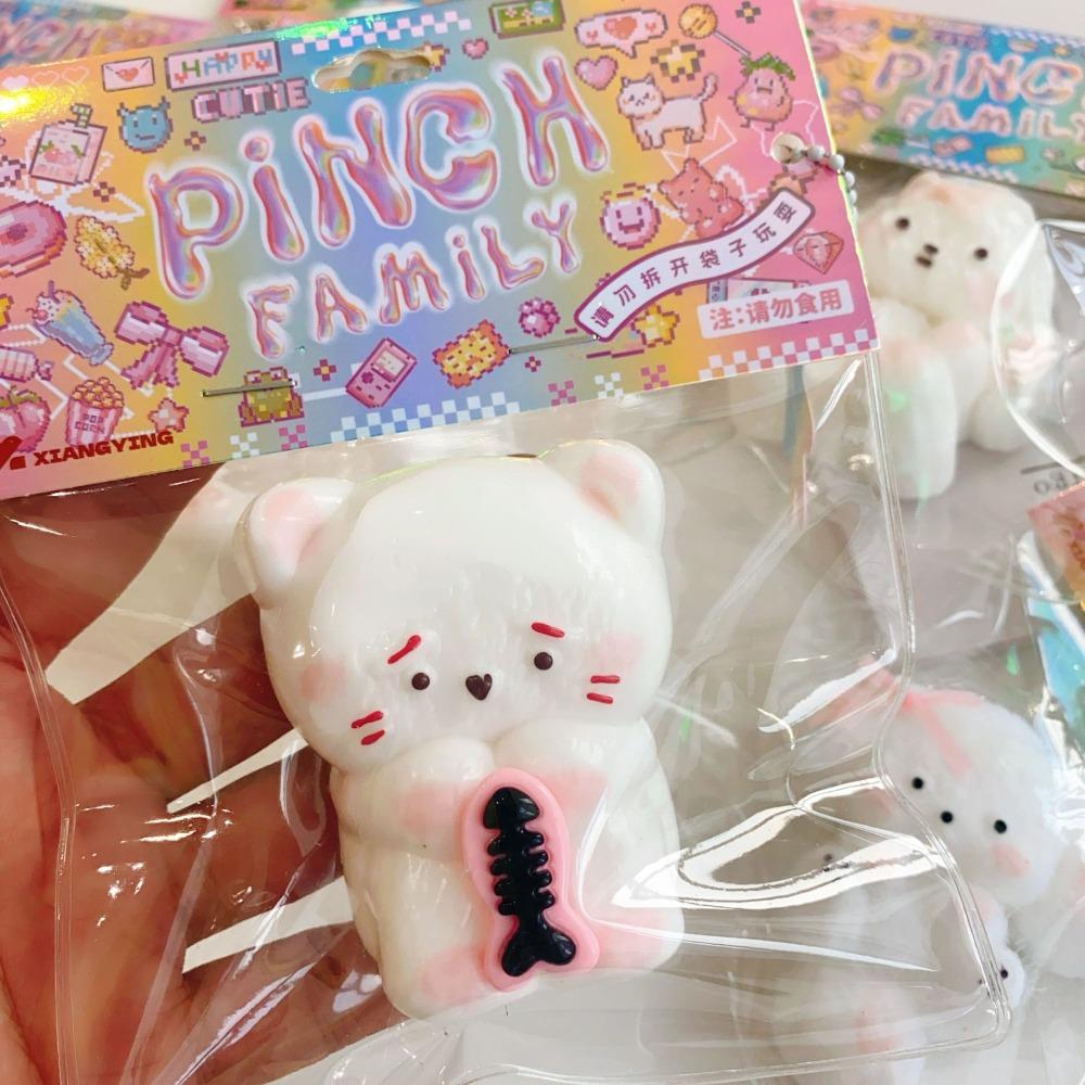 Taba Squishy Rabbit And Dog Toy Cute Desktop Decor Funny Squeeze Anti Stress Reliever Decompression Fidget Toys for Kids Gifts