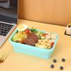 Microwavable Lunch Box with Lid Food Storage Box Collapsible Silicone Food Container  Refrigerator