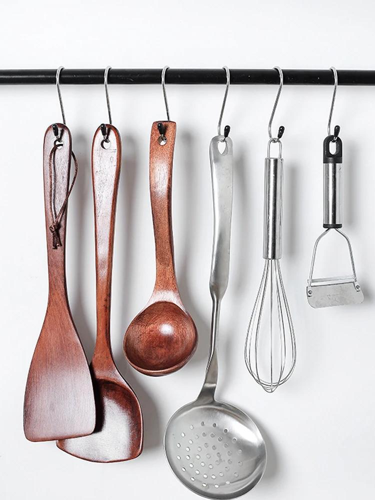 S-Shaped Hook Multifunctional 304 Stainless Steel Hook Household Kitchen Bathroom Clothes Towel Sorting Tool Storage Metal Hook