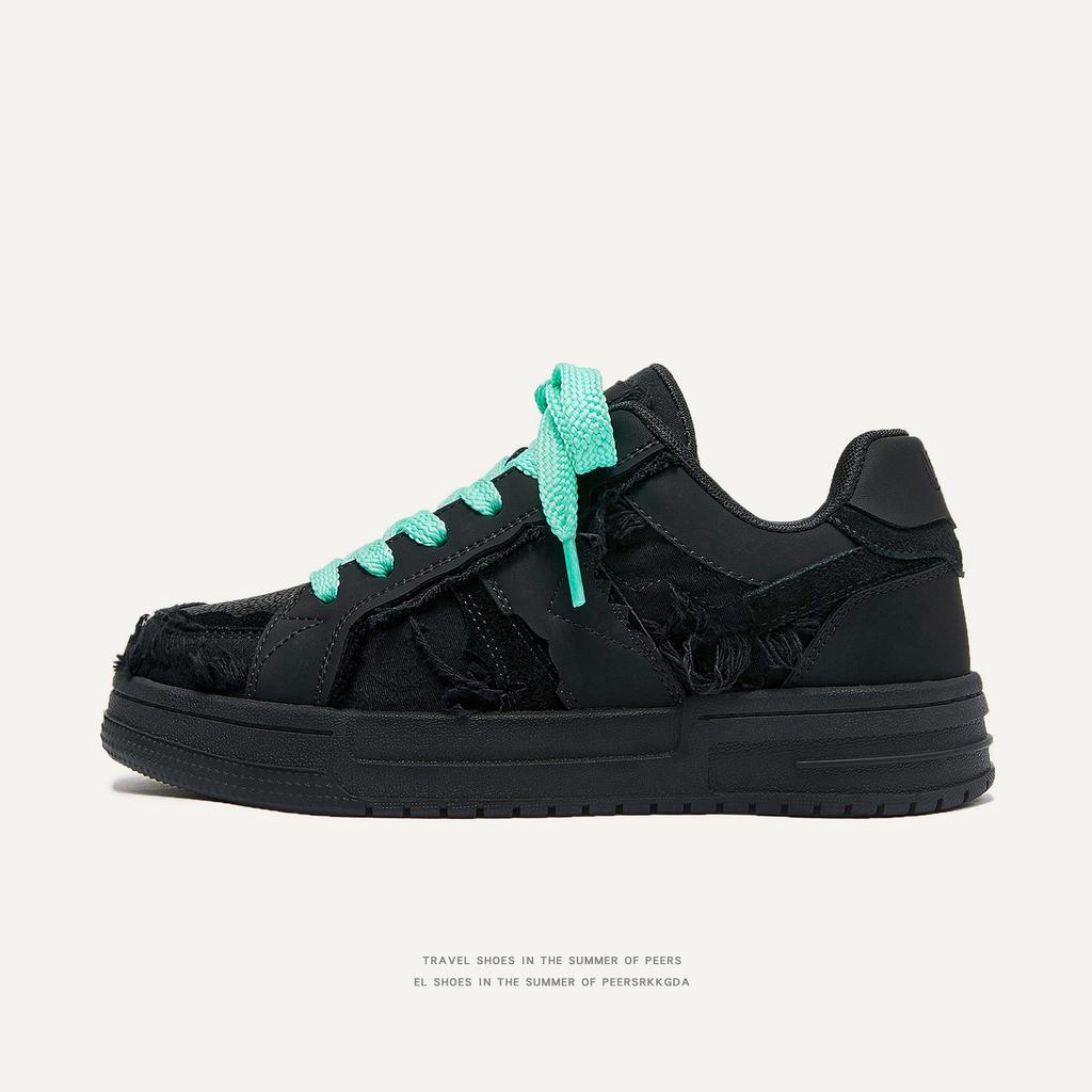 Black Warrior Mint Mambo Street Trend Unisex Low-Top Sneakers