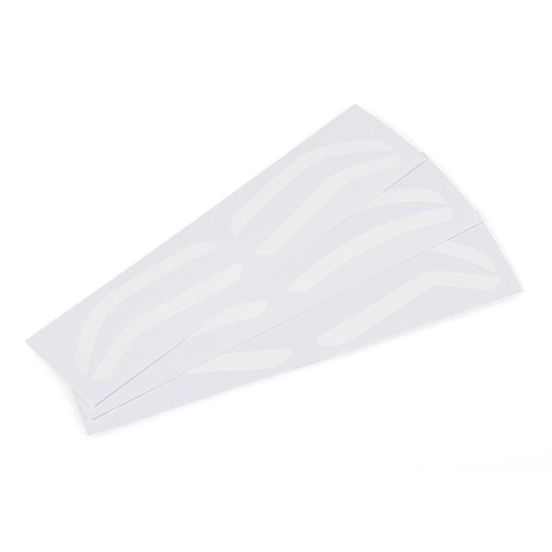 10Pcs Customizable Eyebrow Guide Stickers White Waterproof Adhesive Templates For Flawlessly Brow Shaping