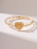 FanSibao Religiöser Schmuck Jungfrau Maria Herz Set Zirkon Armband Geeignet für Frauen und Mädchen