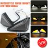 2Pair Motorcycle Triangle Led  Drl Running Indicator Light Turn Signal Braking Tail Light  Flush Mount  For Yamaha Honda