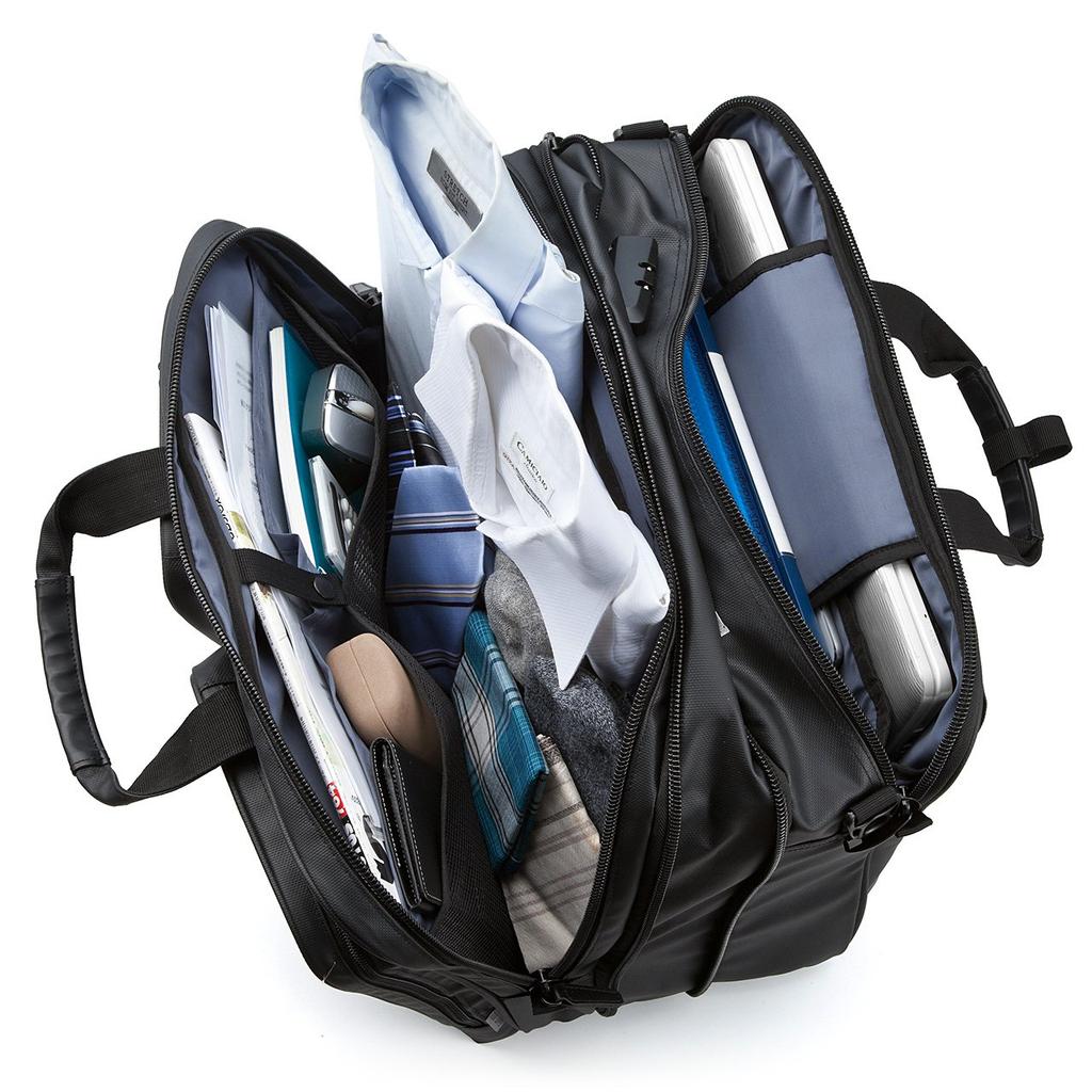 Business Bag 3WAY Water Resistant Large Capacity Gusset Expansion Business Trip Nights Compatible with Inch Laptop PC 1 Piece [Sanwa Direct] 31.8L 2-3