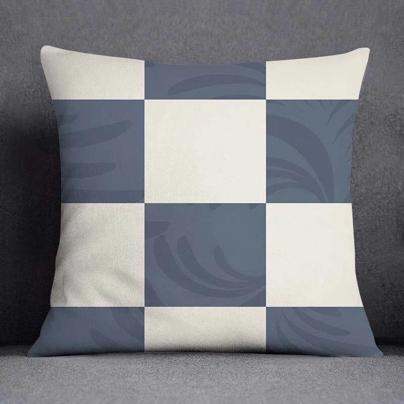 45x45cm Severský květinový geometrický vzor Dekorativní povlak na polštář Obývací pokoj Pohovka Kancelářský povlak na polštář Domácí dekorace