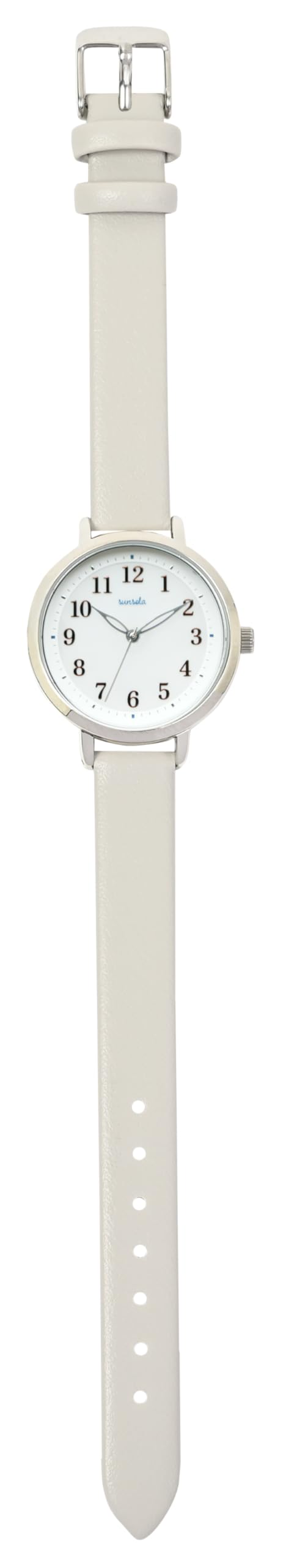 Fieldwork Analog Simple Easy to Leather SO Women s Solar-Powered Watch, Design, Read, Strap, Edoa, Gray, FSC171-1 серый