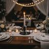 2 Piece with Holding Ring Desktop Candlestick Retro Candle Stand  Restaurant