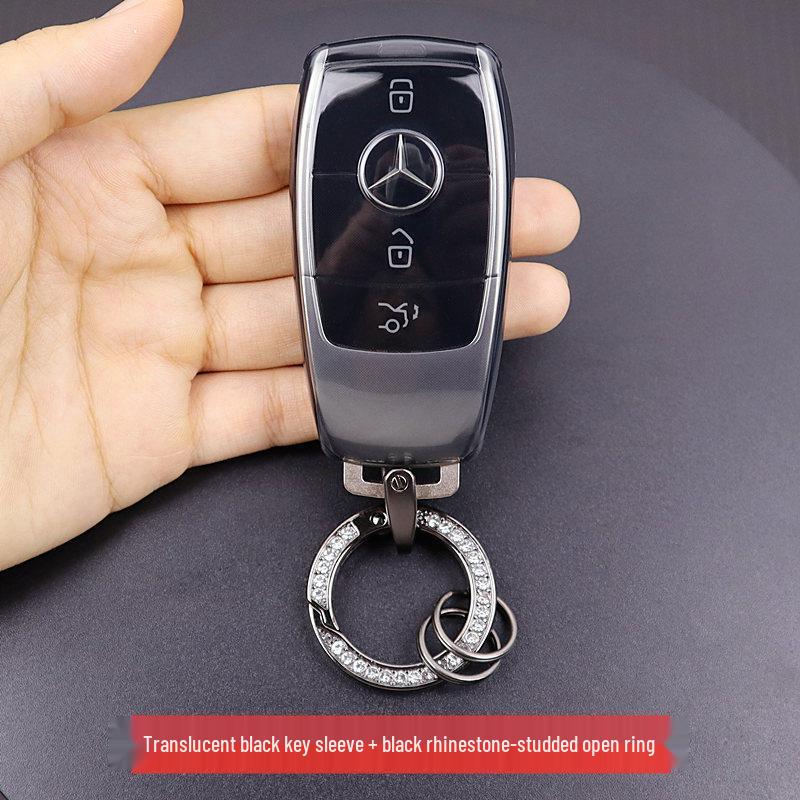 Transparent Ultra-Thin Key Case for Mercedes A200L, E300L, GLC260L, GLB, GLE350, and CLS Class