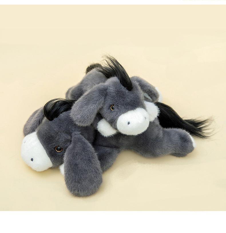 Cute Small Donkey Plush Pillow - Sleep and Hug Toy for Kids and Girls