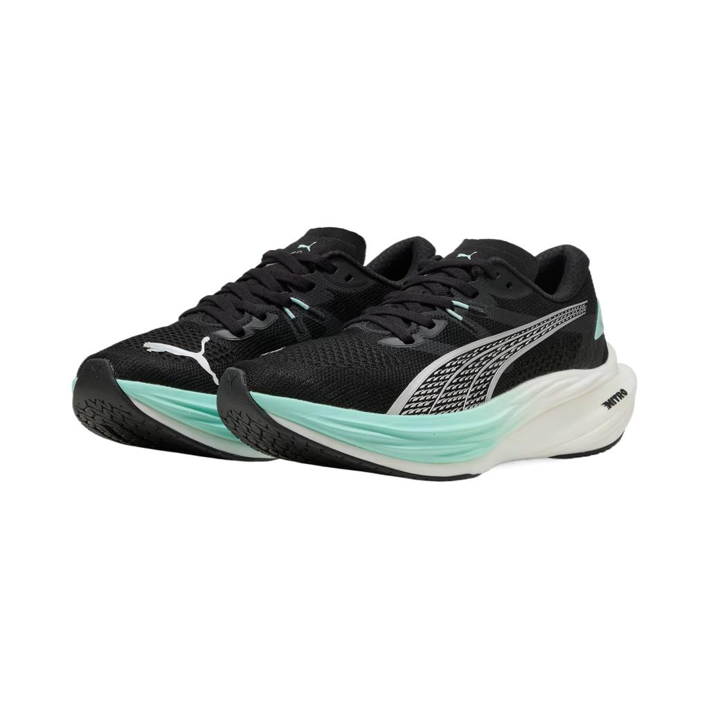 Puma Deviate Nitro 3 Fashion Classic Comfortable Cushioning Low Top Running Shoes Women sneaker Black 309708-22