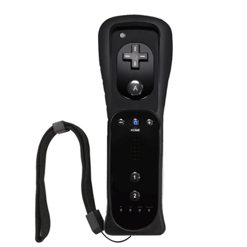 For Wii/Wii U Wireless Controller Set – Left Nunchuk Joystick / Right Vibration Remote with Silicone Cover & Wrist Strap