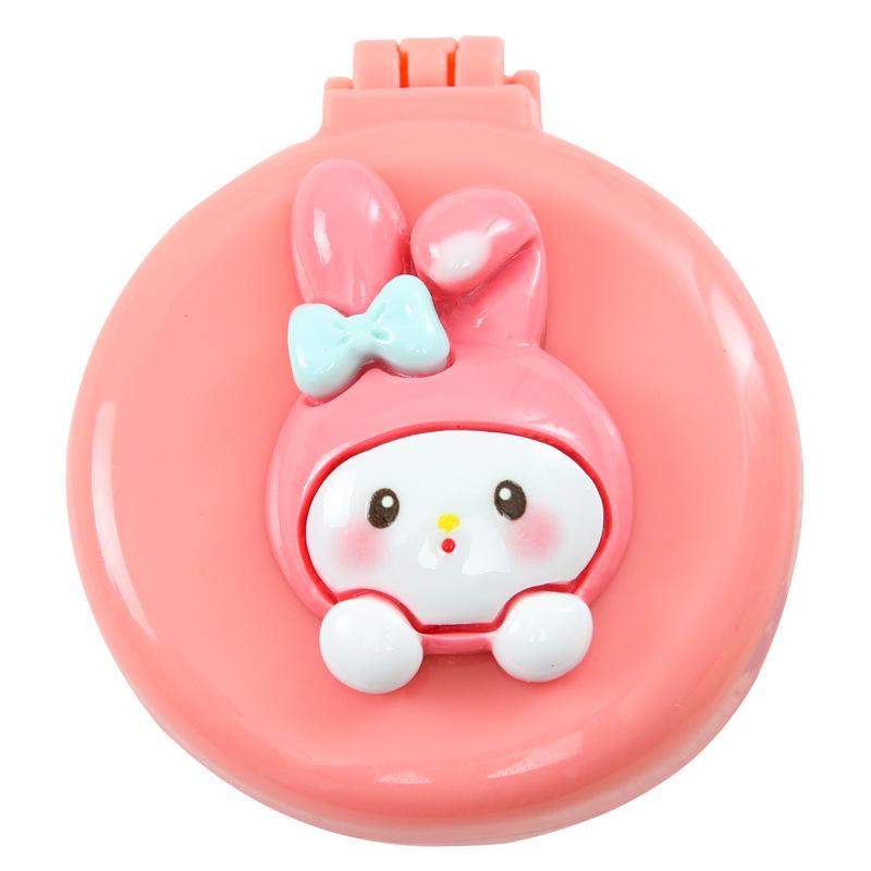Cute Cartoon Folding Massage Comb for Girls - Portable Round Air Cushion Design