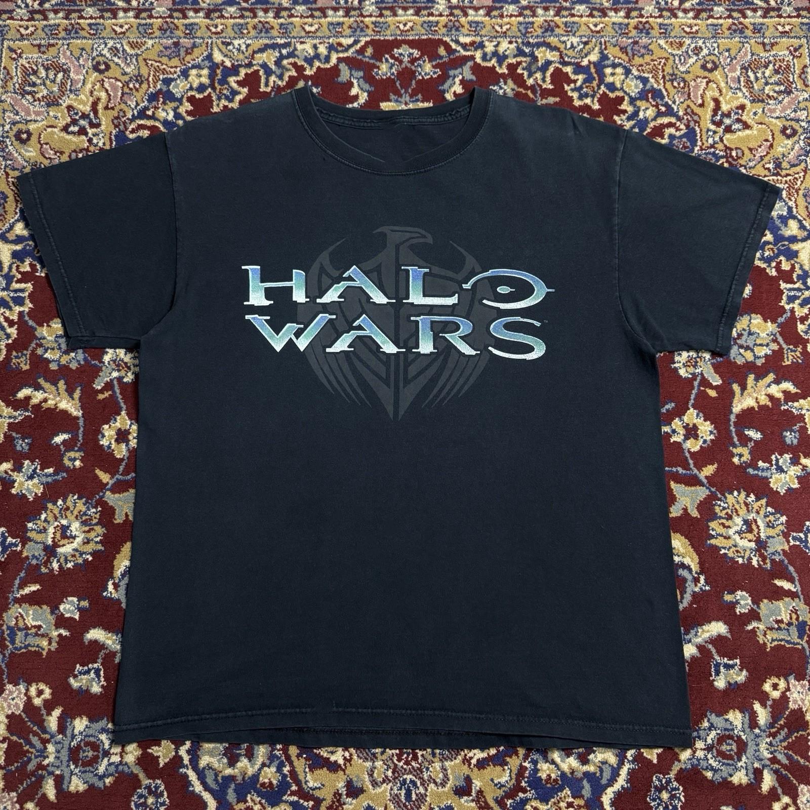 Vintage 2009 Halo Wars Logo Video Game T Shirt S-5XL S