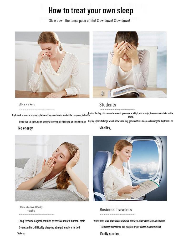 Plush Light-Blocking Sleep Mask - Breathable, Skin-Friendly Eye Mask for Autumn/Winter with Ice Pack Feature.