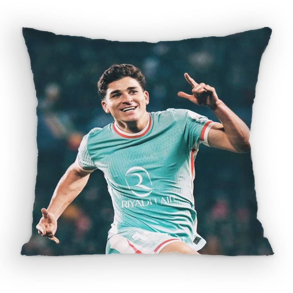 FC Julian Alvarez Pillow Case Sofa Living Room Bedroom Headboard Backrest Cushion Square Cushion Nap Time