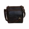 Handmade Unisex Buffalo Leather Crossbody Bag Handbag Brown