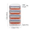 Men's Three-Layer Manual Razor with Cross-border Blades