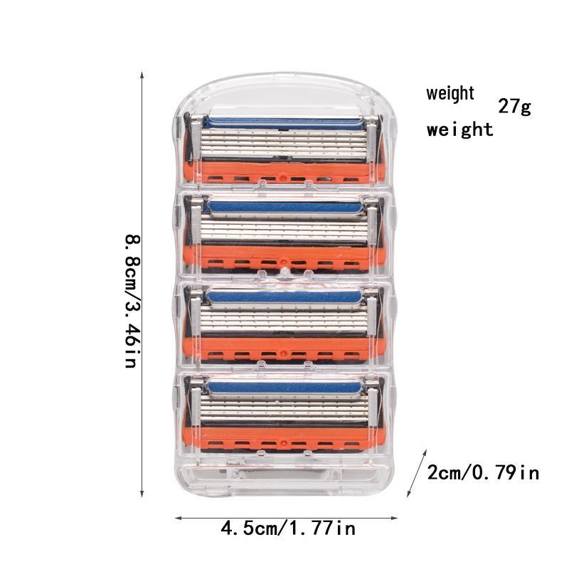 Men's Three-Layer Manual Razor with Cross-border Blades