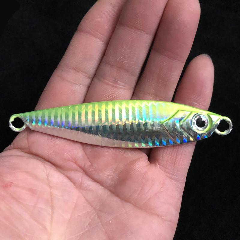 Long-Cast Fishing Tackle: Iron Plate Lure with Hook.