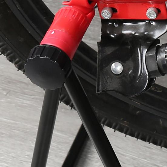 Bike Stand High Durability 360 Degree Rotating Aluminum Alloy Mountain Road Bike Triangle Vertical Foldable Stand Bike Supplies