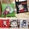 Cartoon Version Gold Ship Anime Umamusume Cute Pillow Case Square Pillow Bedroom Sofa Leisure Comfort Cushion Home Decoration