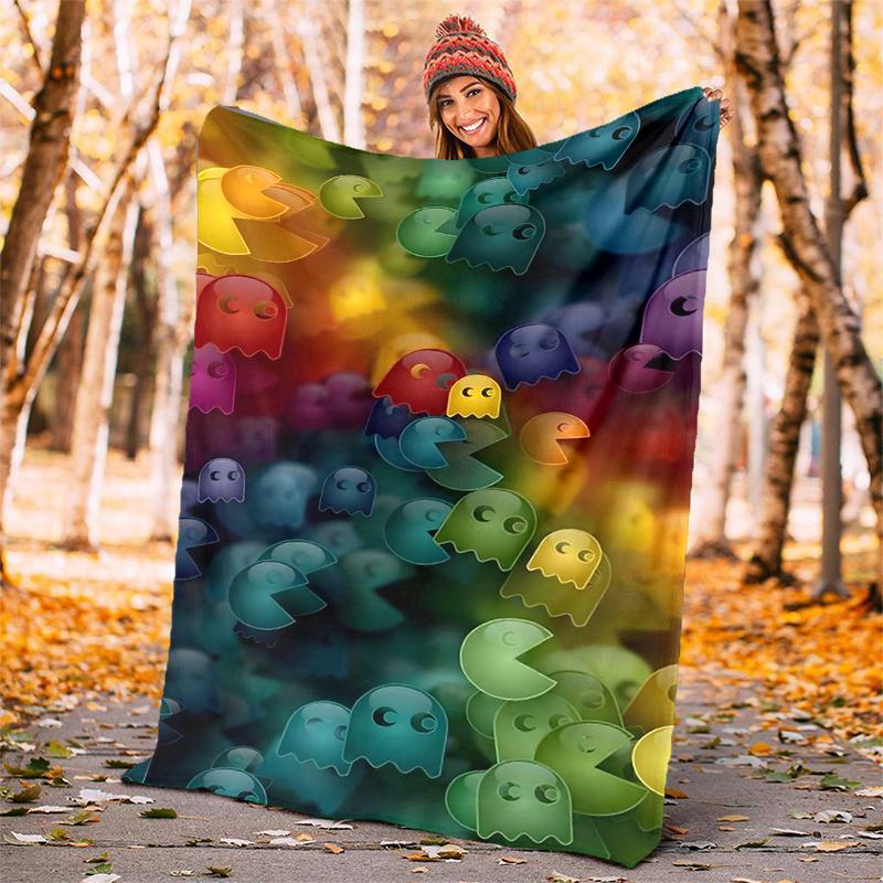 Pixel-Spiel Flanelldecke Weich Warm Ganzjahres-Überwurf, Design für Camping, Autoreisen, Wandern Sofa, Bett, Büro Perfektes Geschenk für Partys