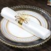 50Pcs Paper Napkin Ring  Buckle Hollow Flower Napkin Ring Wedding Party Table Decoration Supplies Wedding Hotel  Party Decor